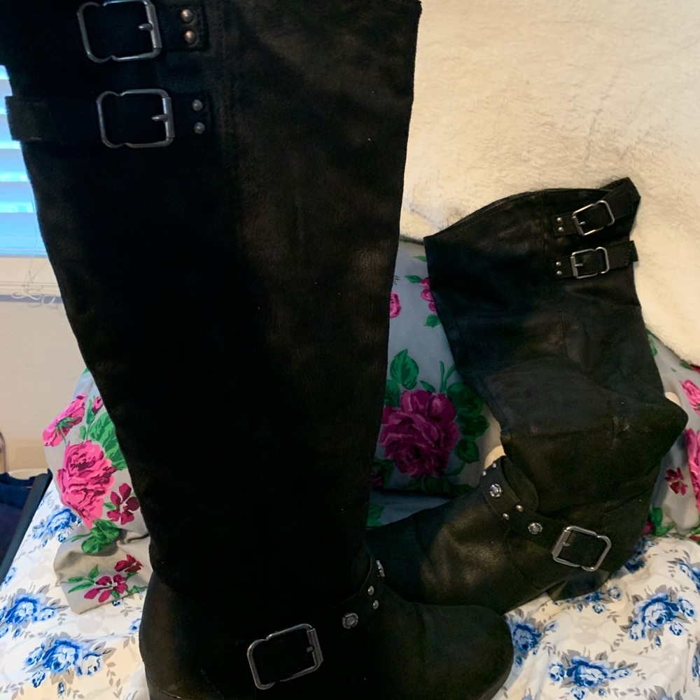 Carlos Santana Cara riding boot!